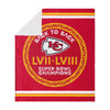Kansas City Chiefs NFL Super Bowl LVIII Champions Sherpa Blanket