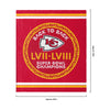 Kansas City Chiefs NFL Super Bowl LVIII Champions Sherpa Blanket