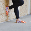 Clemson Tigers NCAA Womens Stripe Canvas Shoes
