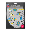 Los Angeles Chargers NFL 10 Pack Team Clog Charms