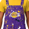 Los Angeles Lakers NBA Mens Paint Splatter Bib Overalls