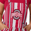 Ohio State Buckeyes NCAA Womens Hyper Stripe Bib Overalls