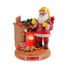 Kansas City Chiefs NFL Santa Fireplace Figurine