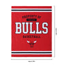 Chicago Bulls NBA Team Property Sherpa Plush Throw Blanket