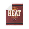 Miami Heat NBA Team Property Sherpa Plush Throw Blanket