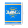 Los Angeles Chargers NFL Team Property Sherpa Plush Throw Blanket