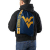 West Virginia Mountaineers NCAA Big Logo Drawstring Backpack