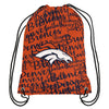 Denver Broncos NFL Womens Script Drawstring Backpack