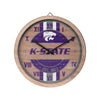Kansas State Wildcats NCAA Barrel Wall Clock
