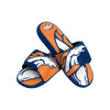 Denver Broncos NFL Mens Colorblock Big Logo Gel Slides