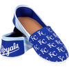 Kansas City Royals MLB Womens Stripe Canvas Shoes