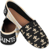 New Orleans Saints NFL Womens Stripe Canvas Shoes