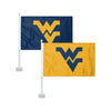 West Virginia Mountaineers NCAA 2 Pack Solid Car Flag