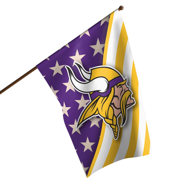 Minnesota Vikings NFL Americana Vertical Flag