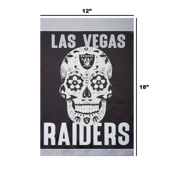 FOCO Las Vegas Raiders NFL Day of The Dead Vertical Flag
