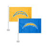 Los Angeles Chargers NFL 2 Pack Solid Car Flag