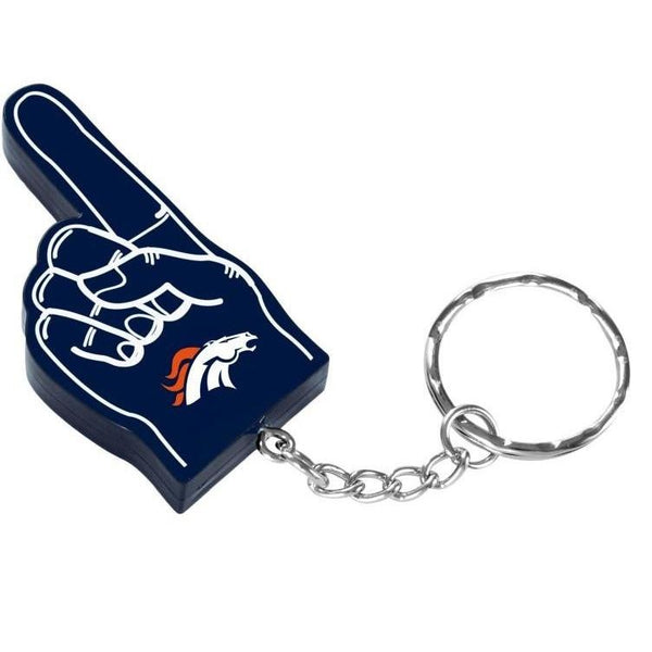 Denver Broncos NFL 1 Finger Keychain