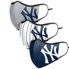 New York Yankees MLB Sport 3 Pack Face Cover