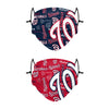 Washington Nationals MLB Logo Rush Adjustable 2 Pack Face Cover