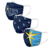 Tampa Bay Rays MLB 3 Pack Face Cover