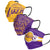 Los Angeles Lakers NBA Mens Matchday 3 Pack Face Cover
