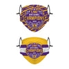 LSU Tigers NCAA 2019 Football National Champions Adjustable 2 Pack Face Cover
