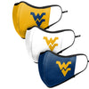 West Virginia Mountaineers NCAA Sport 3 Pack Face Cover