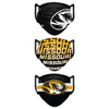 Missouri Tigers NCAA Mens Matchday 3 Pack Face Cover