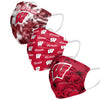 Wisconsin Badgers NCAA Womens Matchday 3 Pack Face Cover