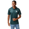 Michigan State Spartans NCAA Mens Striped Polyester Polo