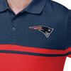 New England Patriots NFL Mens Cotton Stripe Polo Shirt