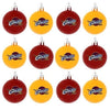 Cleveland Cavaliers 12 Pack Plastic Ball Ornament Set