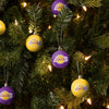Los Angeles Lakers NBA 12 Pack Ball Ornament Set