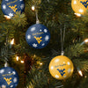 West Virginia Mountaineers NCAA 5 Pack Shatterproof Ball Ornament Set