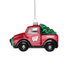 Wisconsin Badgers NCAA Blown Glass Truck Ornament