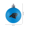 Carolina Panthers NFL 12 Pack Ball Ornament Set