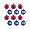 New York Giants NFL 12 Pack Ball Ornament Set