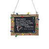 Atlanta Falcons NFL Resin Chalkboard Sign Ornament