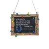 Indianapolis Colts NFL Resin Chalkboard Sign Ornament