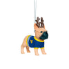 West Virginia Mountaineers NCAA French Bulldog Wearing Sweater Ornament