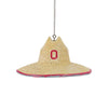 Ohio State Buckeyes NCAA Straw Hat Ornament