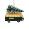Green Bay Packers Retro Bus With Tree Ornament