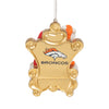 Denver Broncos NFL Mascot On Santa's Lap Ornament - Miles