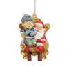 Dallas Cowboys NFL Mascot On Santa's Lap Ornament - Rowdy