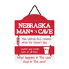 Nebraska Cornhuskers NCAA Mancave Sign