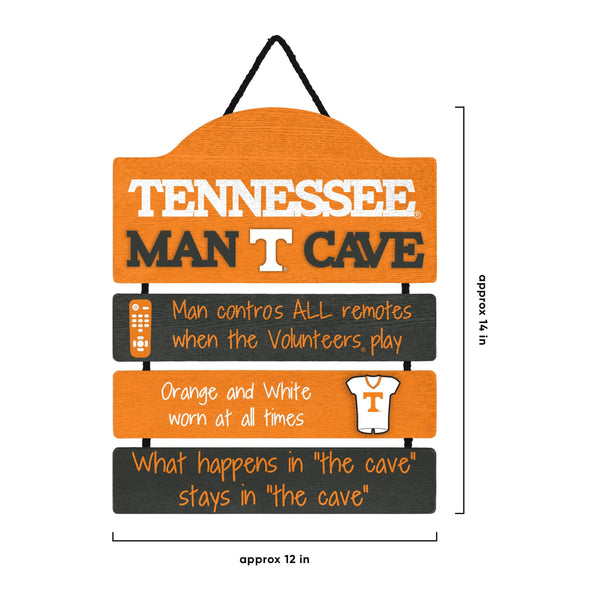 Tennessee Volunteers NCAA Mancave Sign