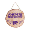 Kansas State Wildcats NCAA Wood Stump Sign