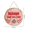 Ohio State Buckeyes NCAA Wood Stump Sign