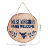 West Virginia Mountaineers NCAA Wood Stump Sign