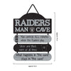 Las Vegas Raiders NFL Mancave Sign